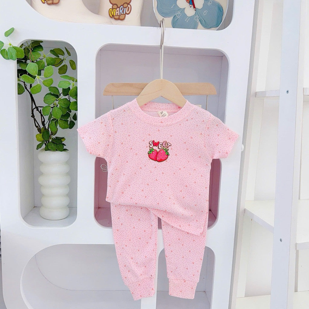Cotton Terno T-shirt and Pajama sleepwear set for 1-5 years old