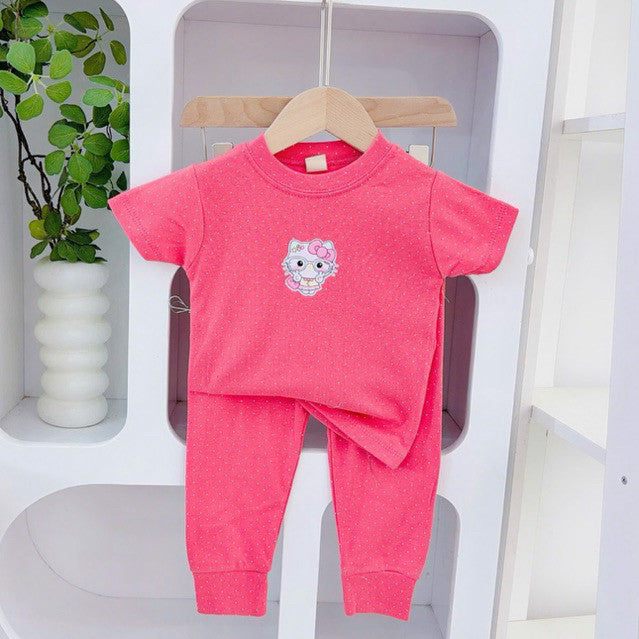 Cotton Terno T-shirt and Pajama sleepwear set for 1-5 years old