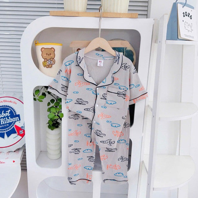 Cotton Terno Polo and pajama sleepwear set for 6-10 years old