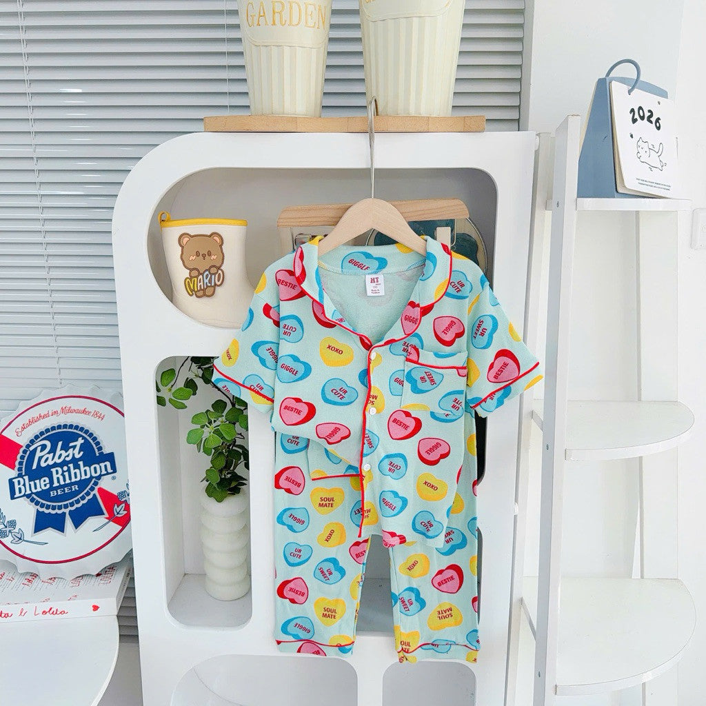 Cotton Terno Polo and pajama sleepwear set for 6-10 years old II