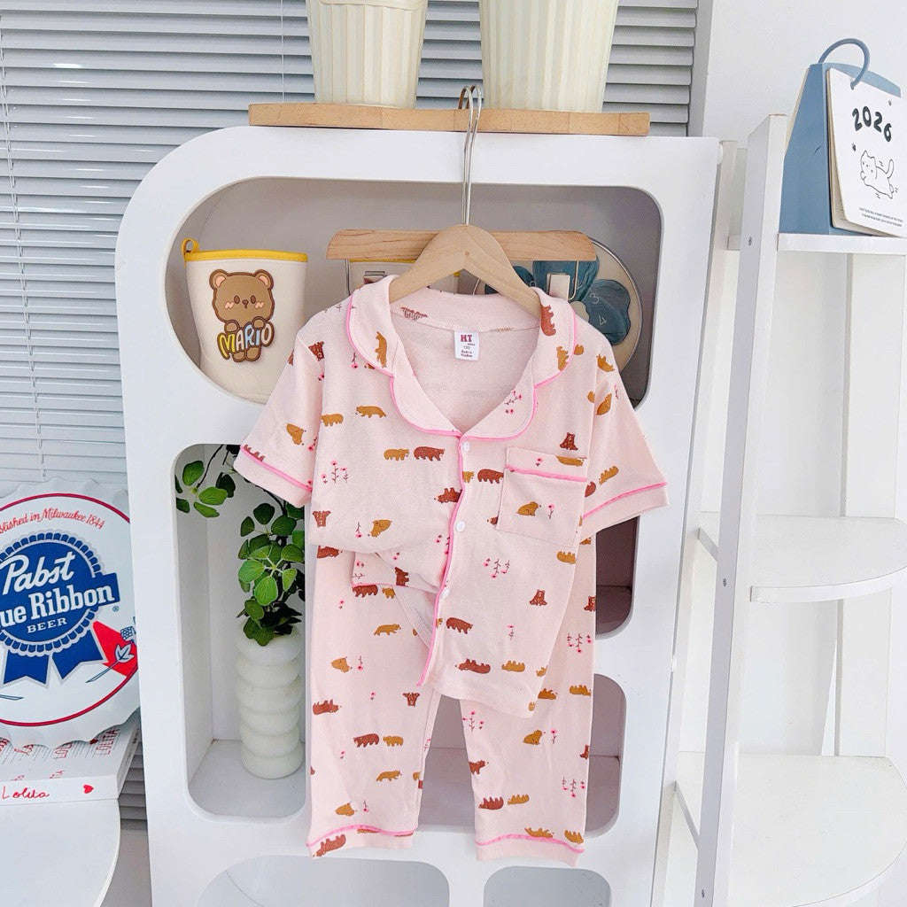 Cotton Terno Polo and pajama sleepwear set for 6-10 years old II