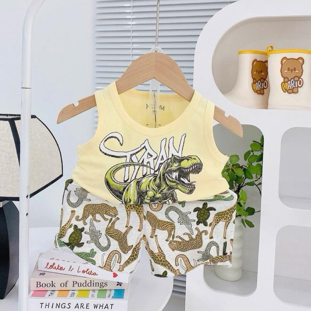 Cotton Terno Sando and Shorts set for 1-5 years old