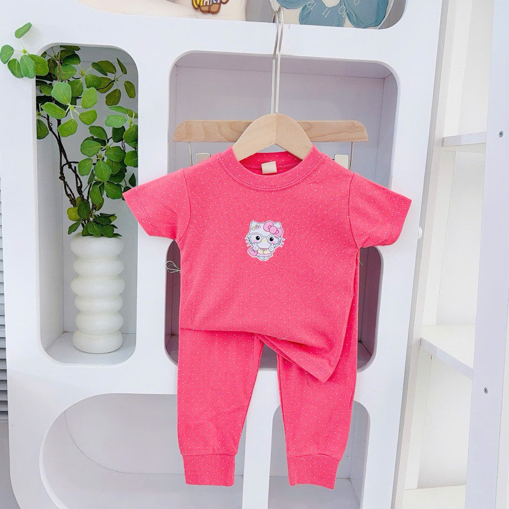Cotton Terno T-shirt and Pajama sleepwear set for 1-5 years old