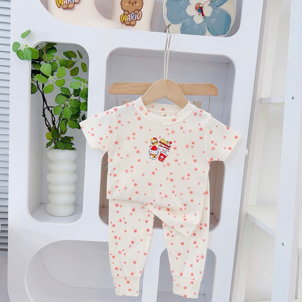 Cotton Terno T-shirt and Pajama sleepwear set for 1-5 years old