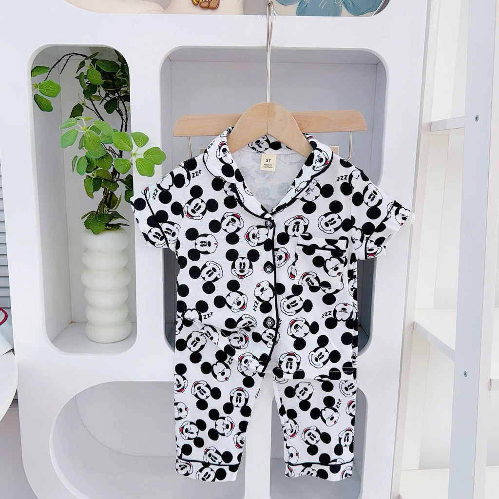 1-5 years old Cotton Terno Polo and Pajama Sleepwear set for kids II
