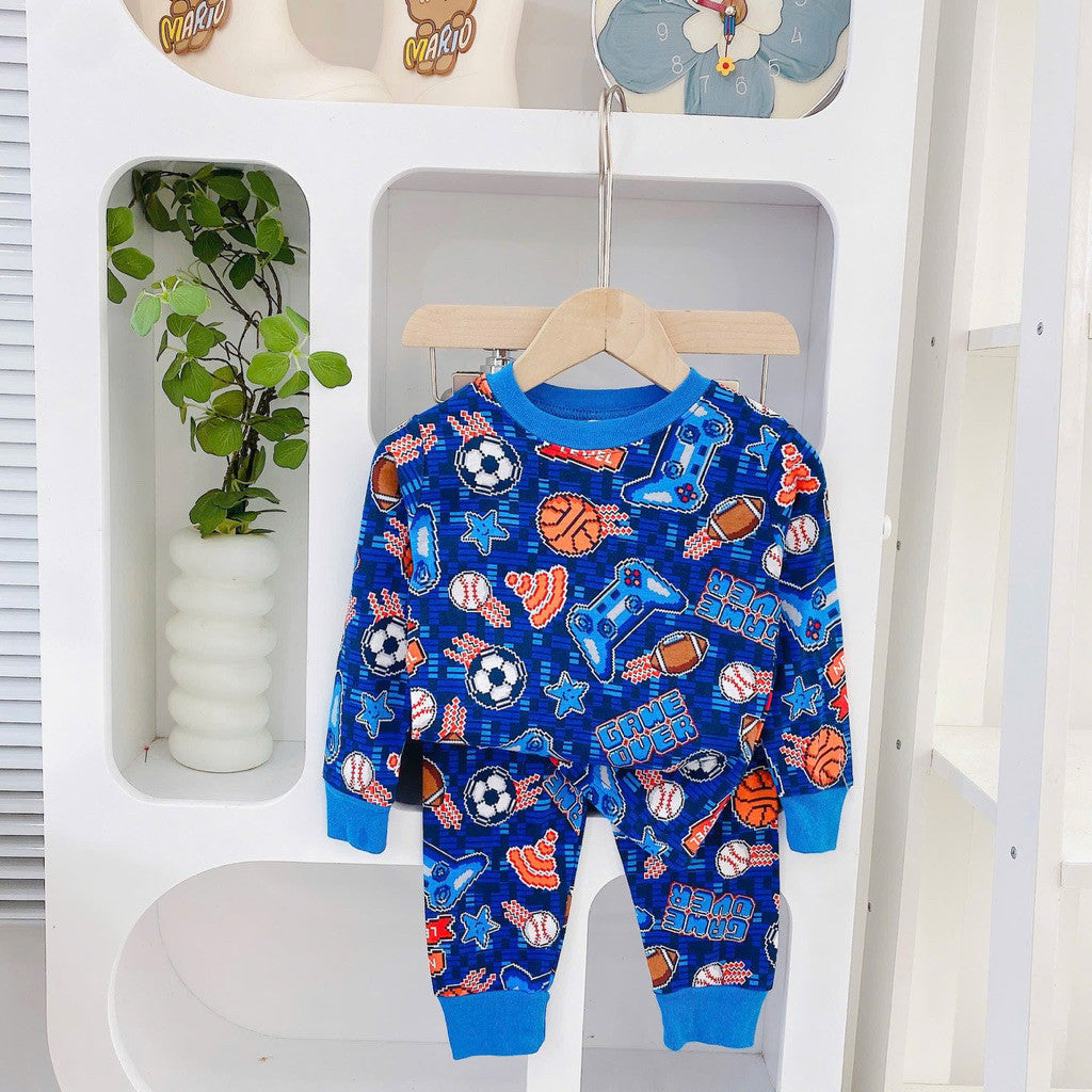 Cotton Terno Longsleeve and Pajama sleepwear set for 1-5 years old V