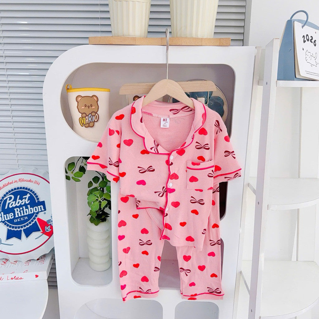 Cotton Terno Polo and pajama sleepwear set for 6-10 years old II