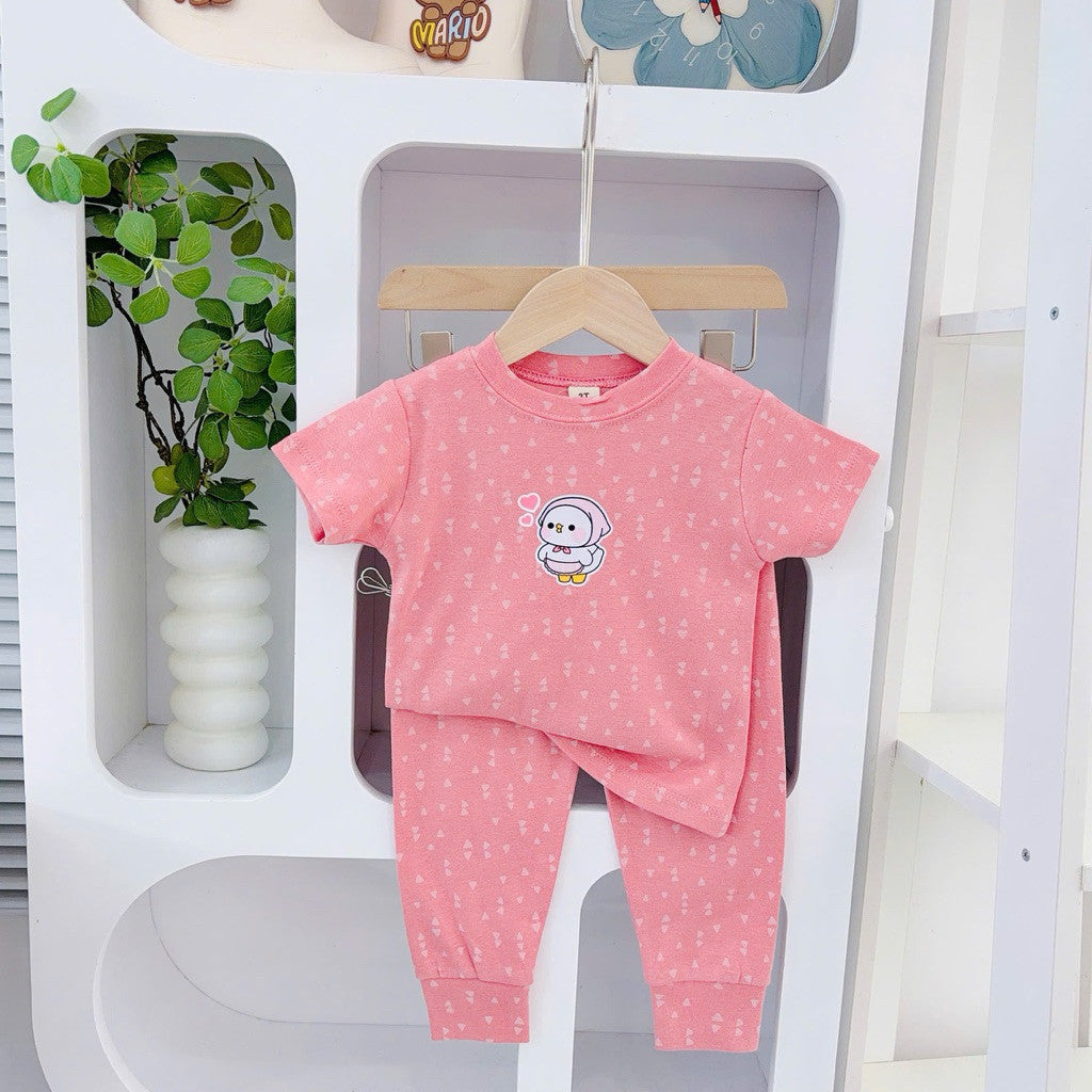 Cotton Terno T-shirt and Pajama sleepwear set for 1-5 years old
