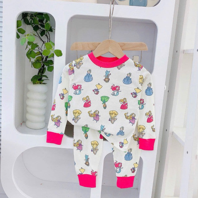 Cotton terno longsleeves polo and pajama sleepwear set for 1-5 years old