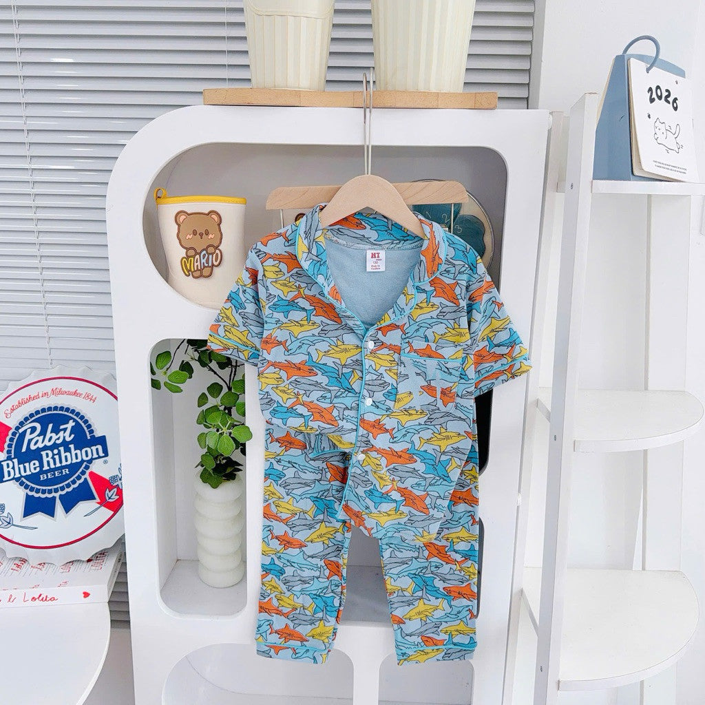 Cotton Terno Polo and pajama sleepwear set for 6-10 years old