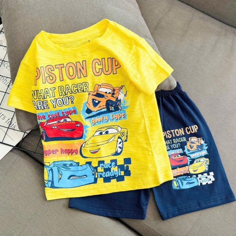 Premium Cotton terno character Tshirt and shorts set 1-10 Years Old