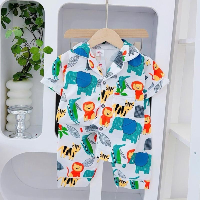 1-10 years old HT Terno Polo and Pajama sleepwear set for kids