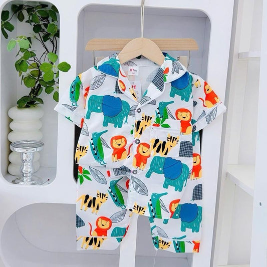 1-10 years old HT Terno Polo and Pajama sleepwear set for kids