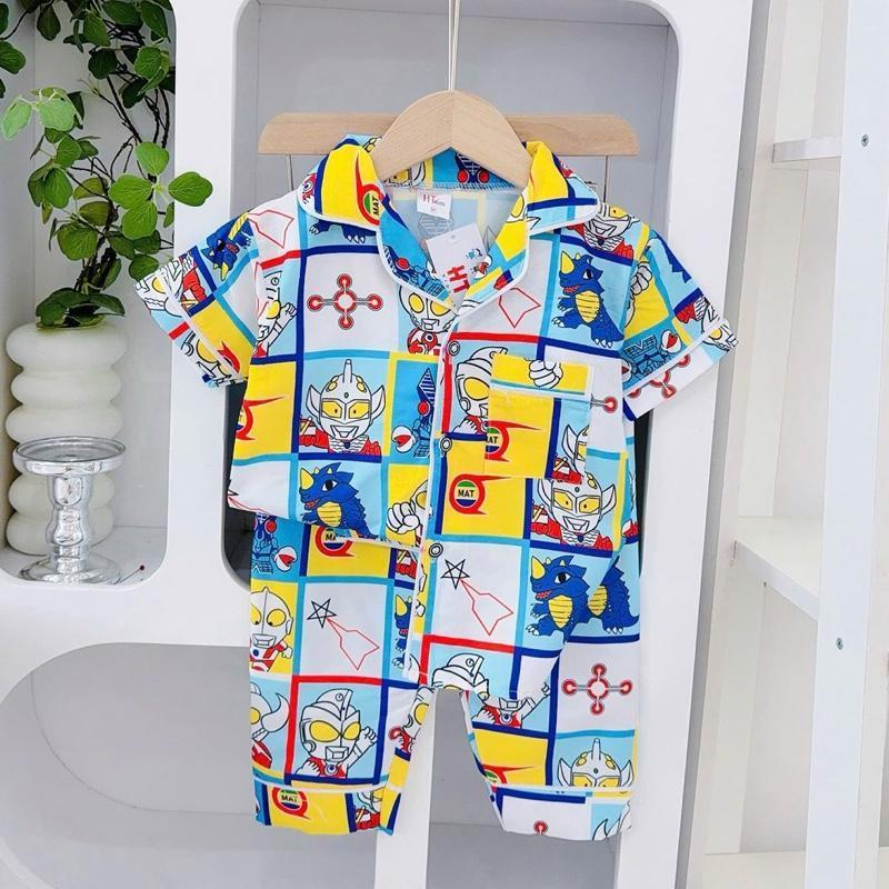 1-10 years old HT Terno Polo and Pajama sleepwear set for kids