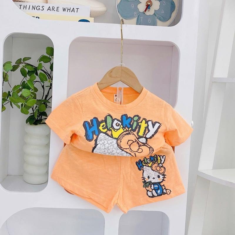 Cotton Terno Tshirt and Shorts OOTD set for 1-5 years old