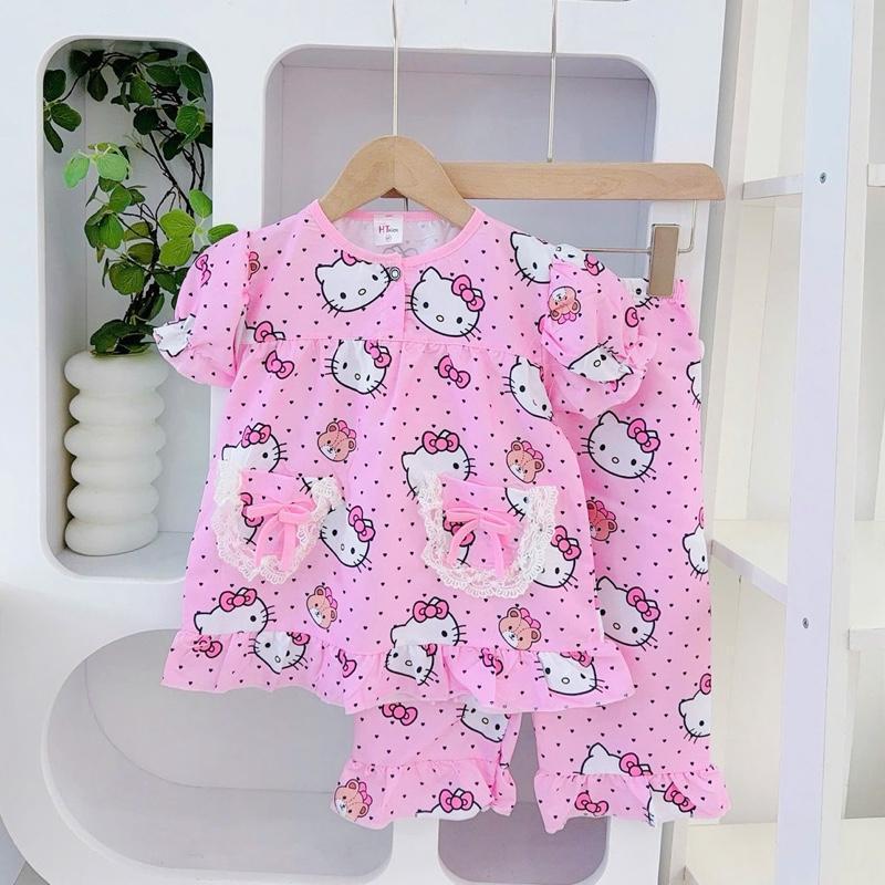 HT Terno Ribbon Set Pajama Sleepwear set for 1-5 years old