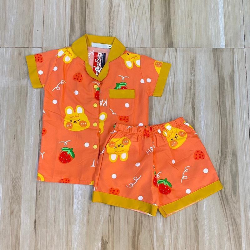 Polo and Shorts sleepwear set for 1-8 years old