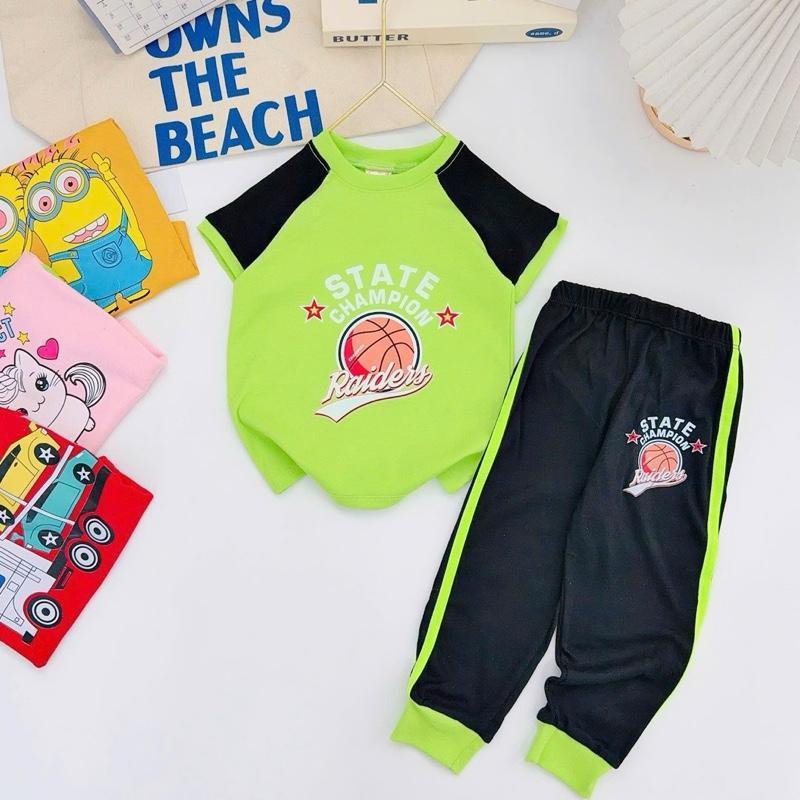 Colored T-Shirt & Jogger Set for 1-10 Years Old
