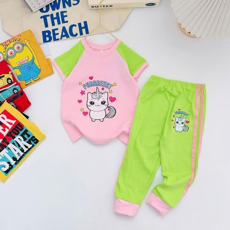 Colored T-Shirt & Jogger Set for 1-10 Years Old II