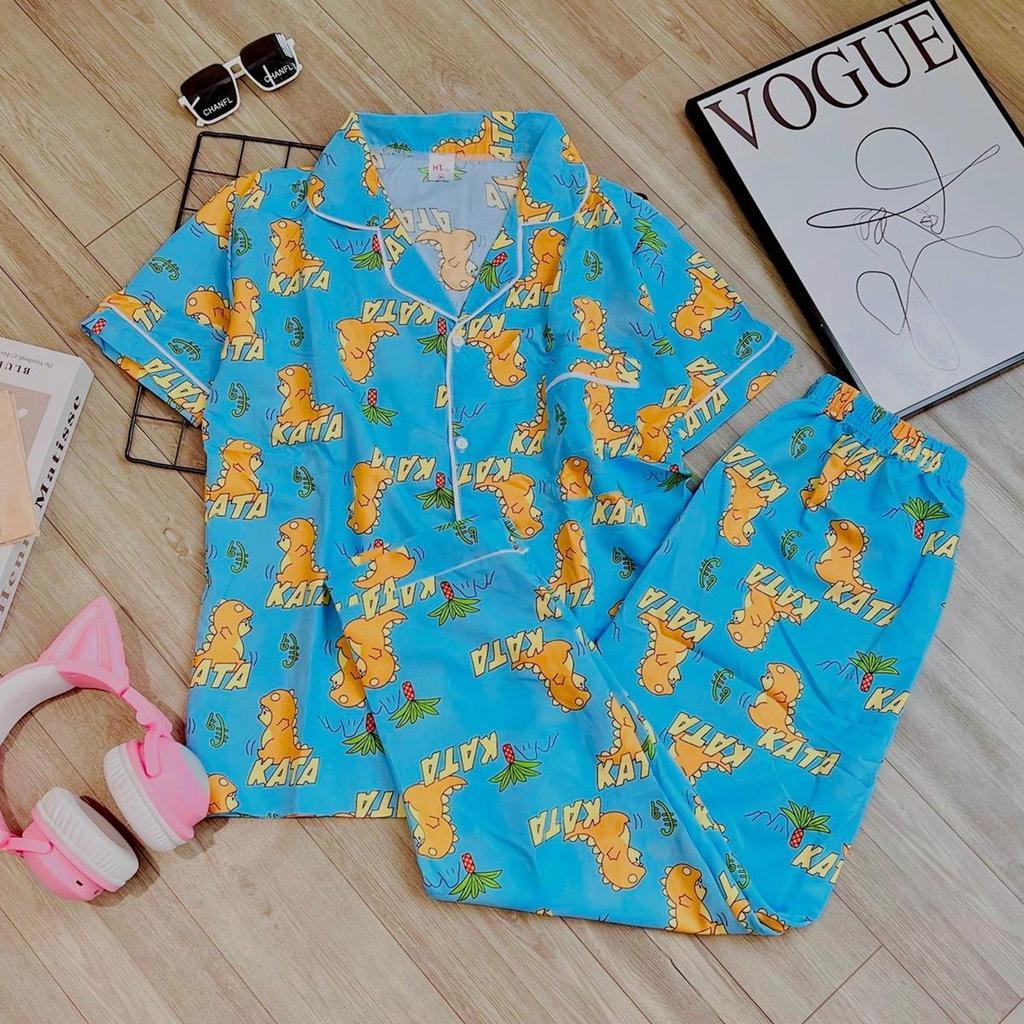 HT Adult Terno Polo and Pajama set Loungewear Sleepwear Set
