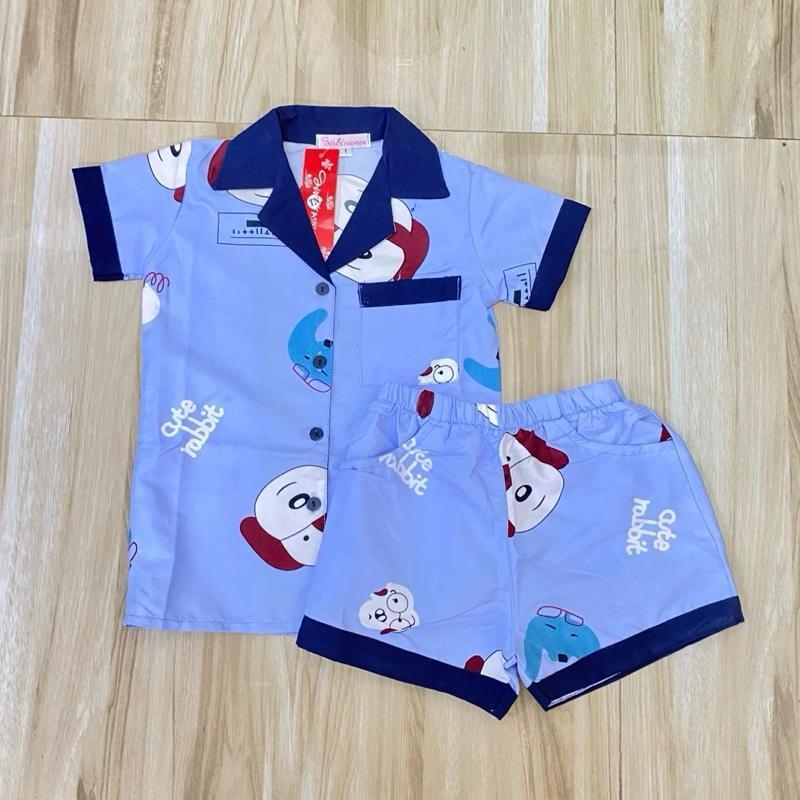 Polo and Shorts sleepwear set for 1-8 years old