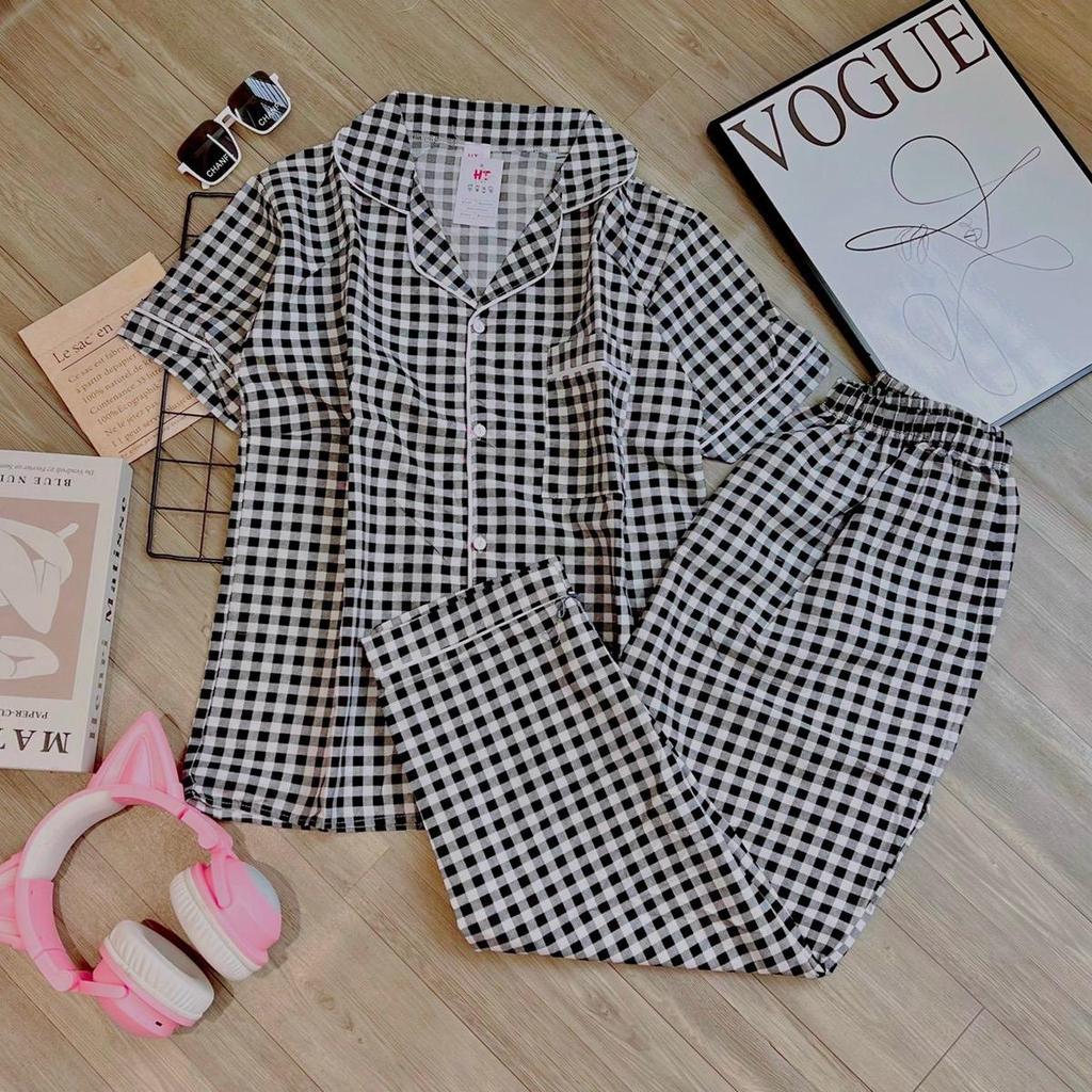 HT Adult Terno Polo and Pajama set Loungewear Sleepwear Set