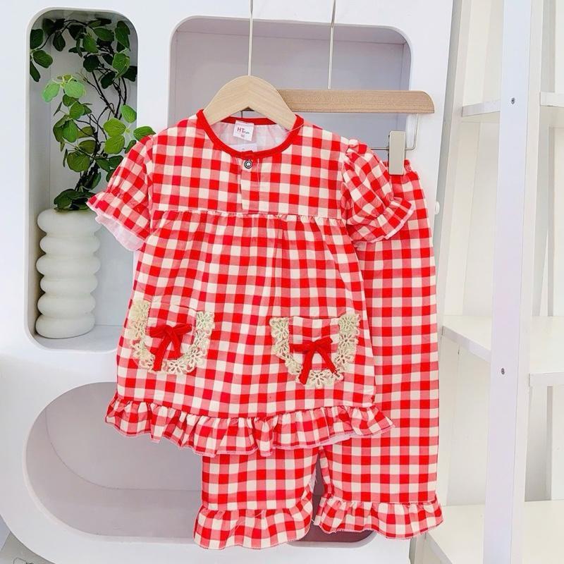 HT Terno Ribbon Set Pajama Sleepwear set for 1-5 years old
