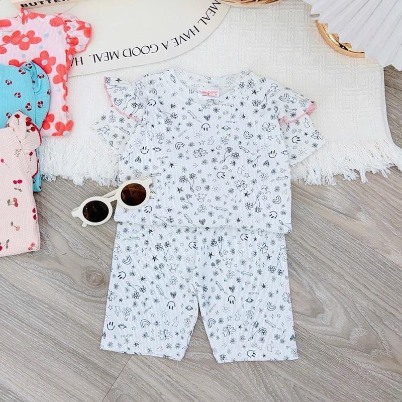 Baby Bizz 1-5 years old Cotton Ruffles T-Shirt & Shorts Set for Kids