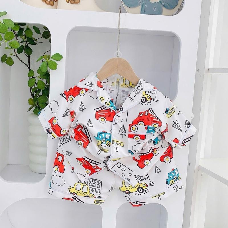 HT Terno Polo and Shorts sleepwear set for 1-6 years old