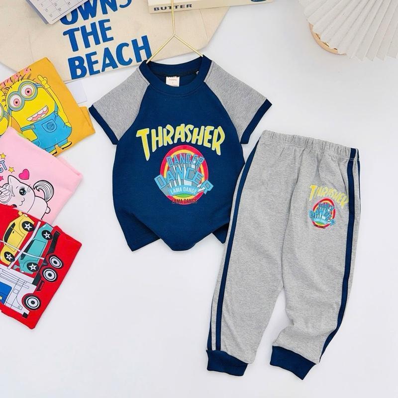 Colored T-Shirt & Jogger Set for 1-10 Years Old