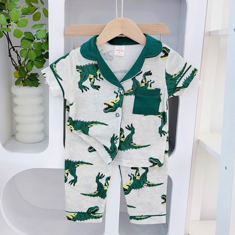 1-5 years old Cotton Terno Polo and Pajama Sleepwear set for kids II