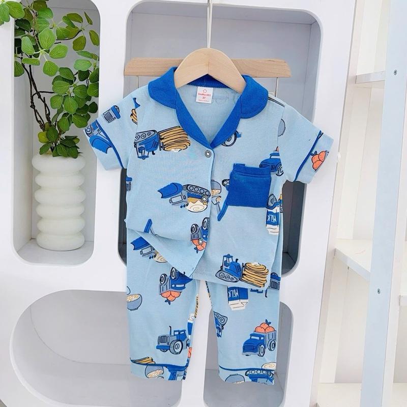 1-5 years old Cotton Terno Polo and Pajama Sleepwear set for kids II