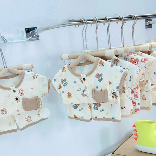 Premium Knitted Fabric Tshirt and Shorts set for 1-5 Years Old