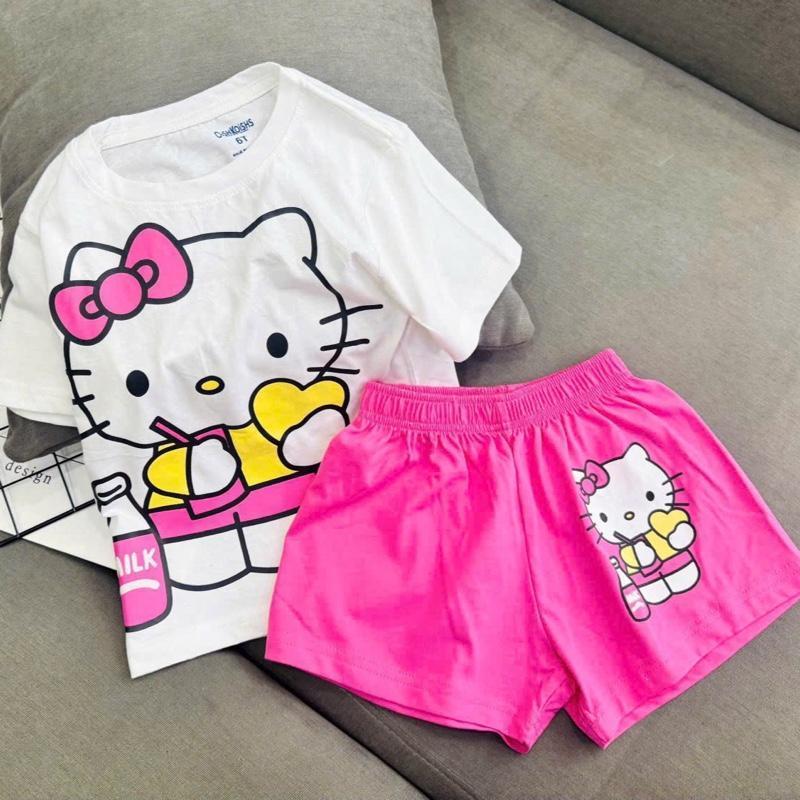 Premium Cotton terno character Tshirt and shorts set for 1-10 Years Old