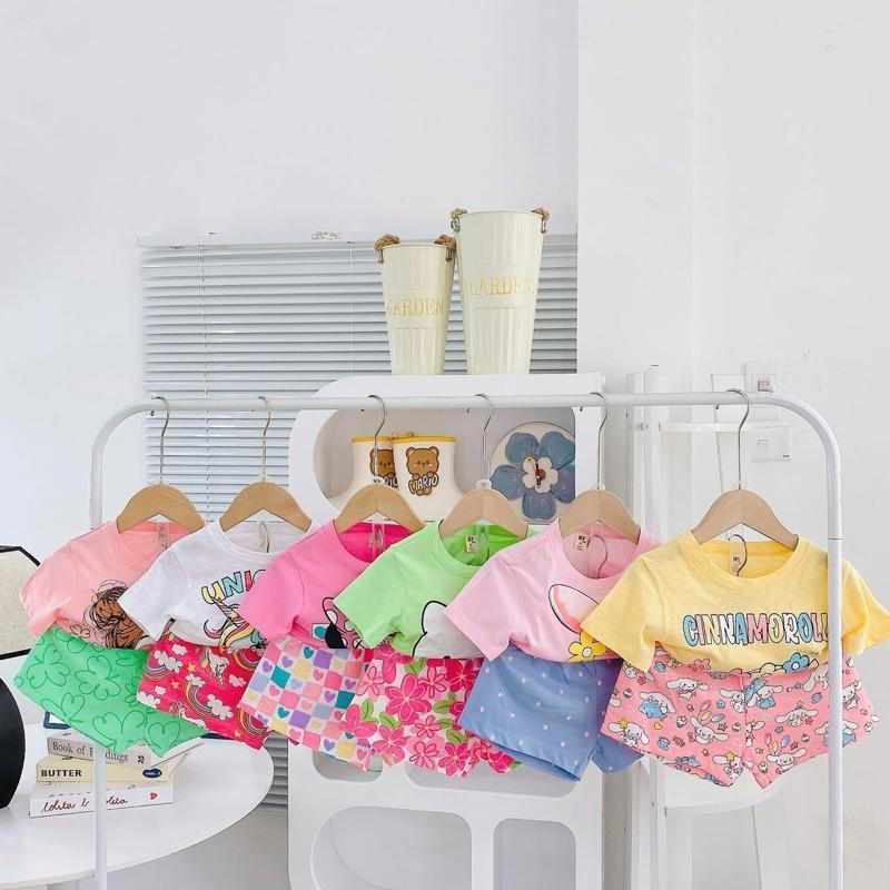 Cotton Terno Tshirt and Shorts OOTD set for 1-5 years old