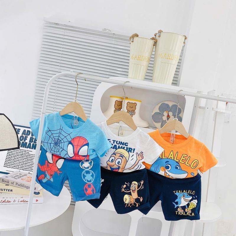 Cotton Terno Tshirt and Shorts OOTD set for 1-5 years old II