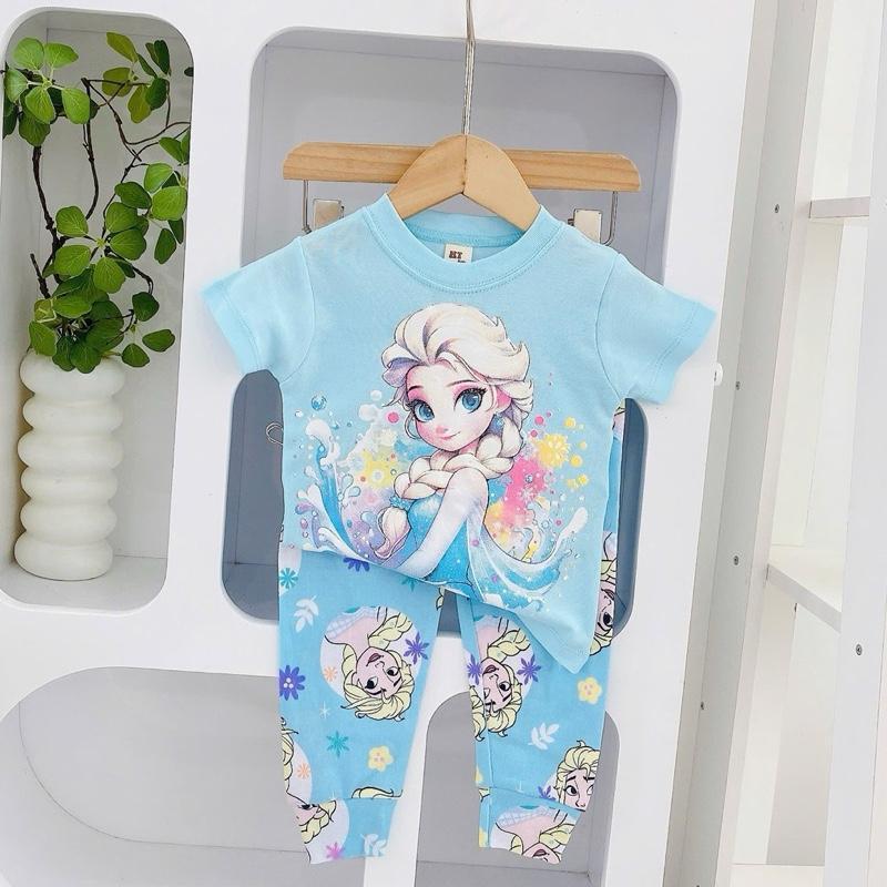 Colored Cotton Terno T-Shirt & Pajama Sleepwear Set for 1-5 years old