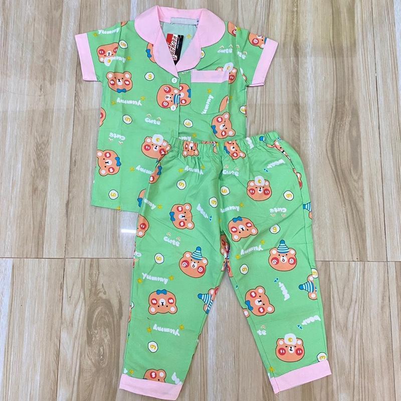 Polo and Pajama sleepwear set for 1-8 years old