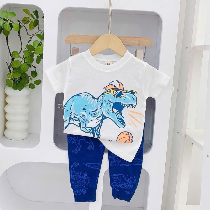 Colored Character Cotton Terno Tshirt and Pajama sleepwear set for 1-5 years old