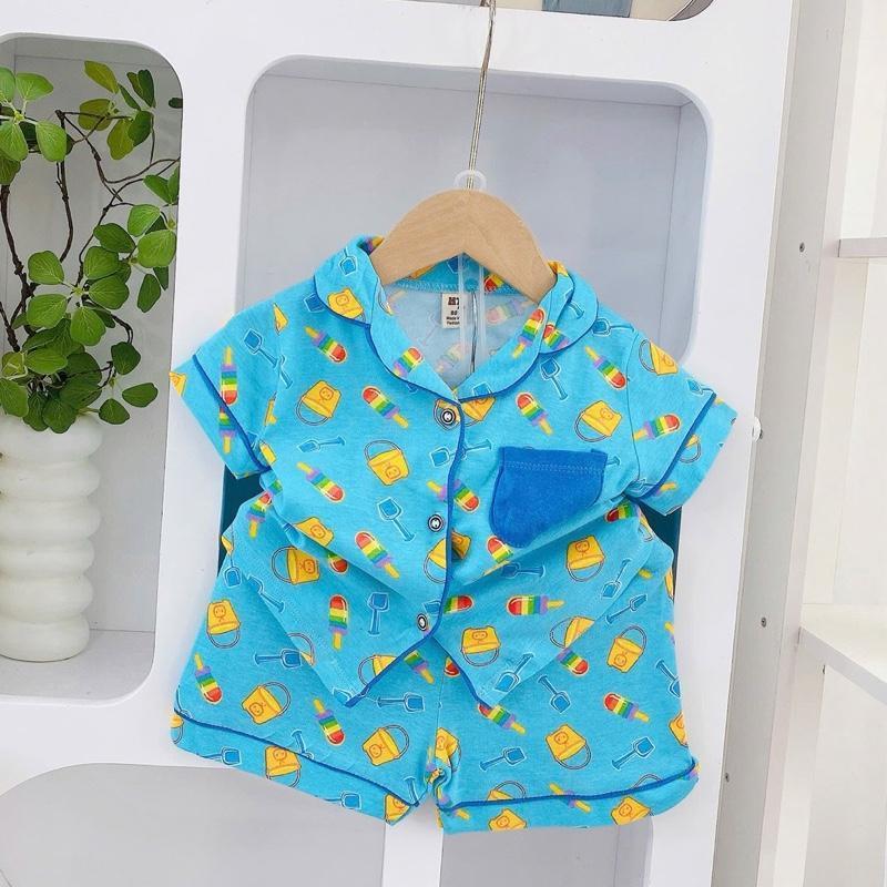 Pure cotton Polo and Shorts sleepwear set for 1-5 years old