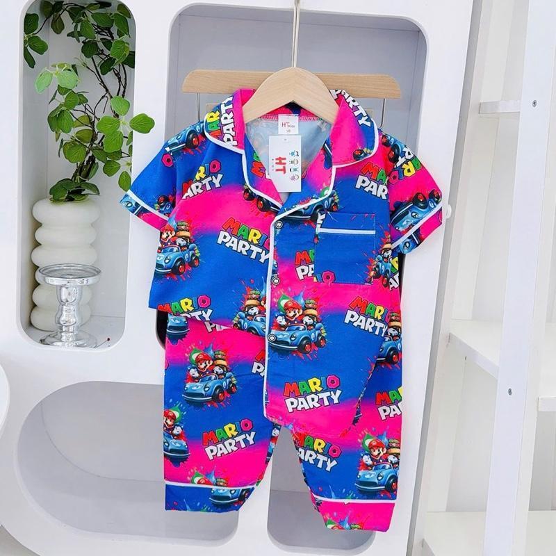 1-10 years old HT Terno Polo and Pajama sleepwear set for kids