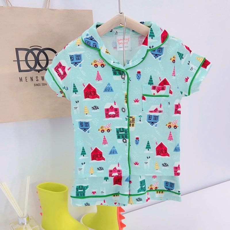Pure cotton Polo and Shorts sleepwear set for 1-5 years old