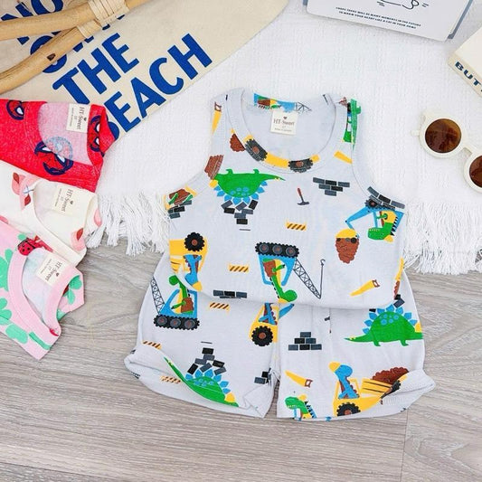 Cotton Terno Sando and Shorts set for kids 1-5 years old III