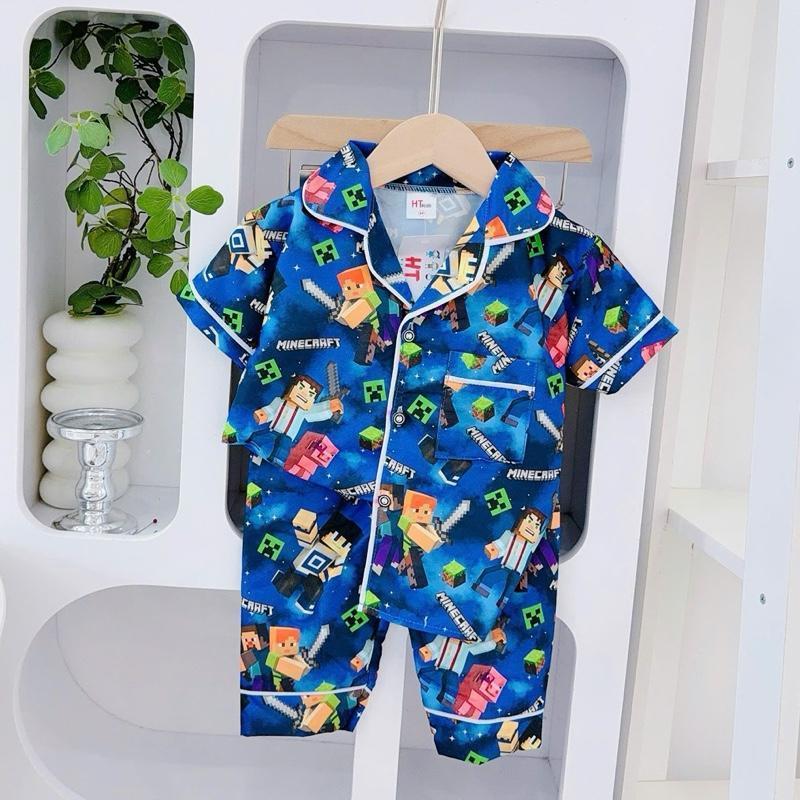 1-10 years old HT Terno Polo and Pajama sleepwear set for kids