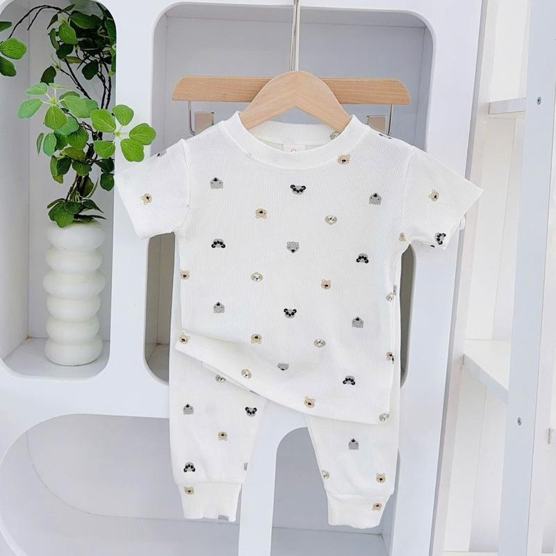 Cotton Terno Tshirt and Pajama sleepwear Set for 1-5 years old