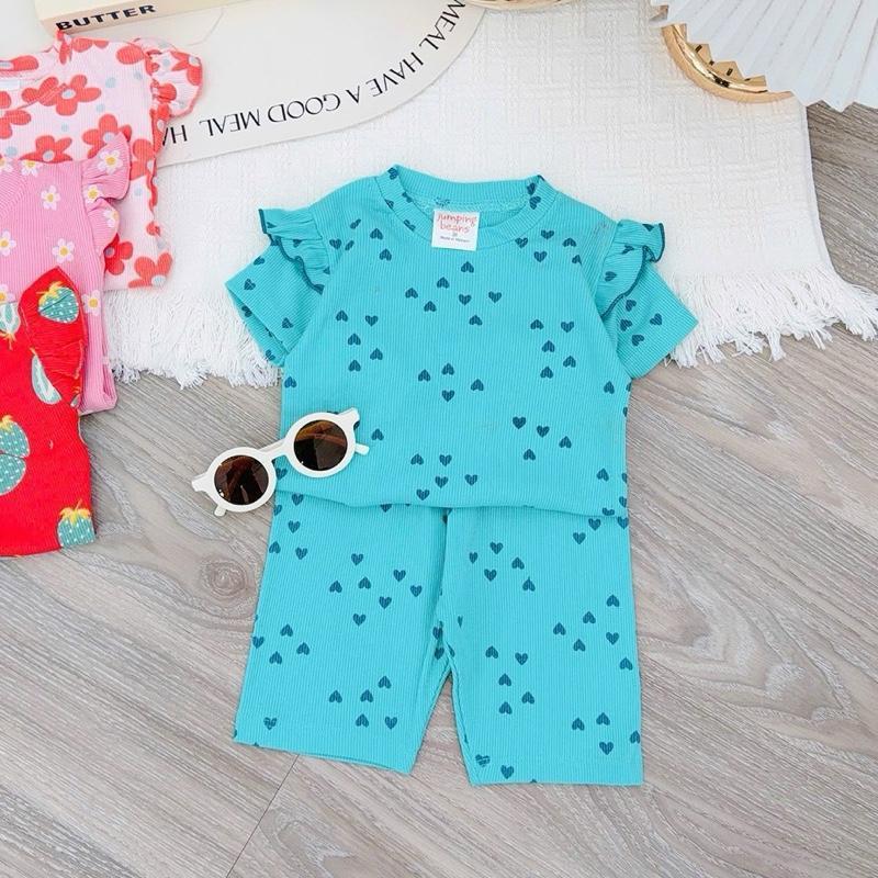 Baby Bizz 1-5 years old Cotton Ruffles T-Shirt & Shorts Set for Kids