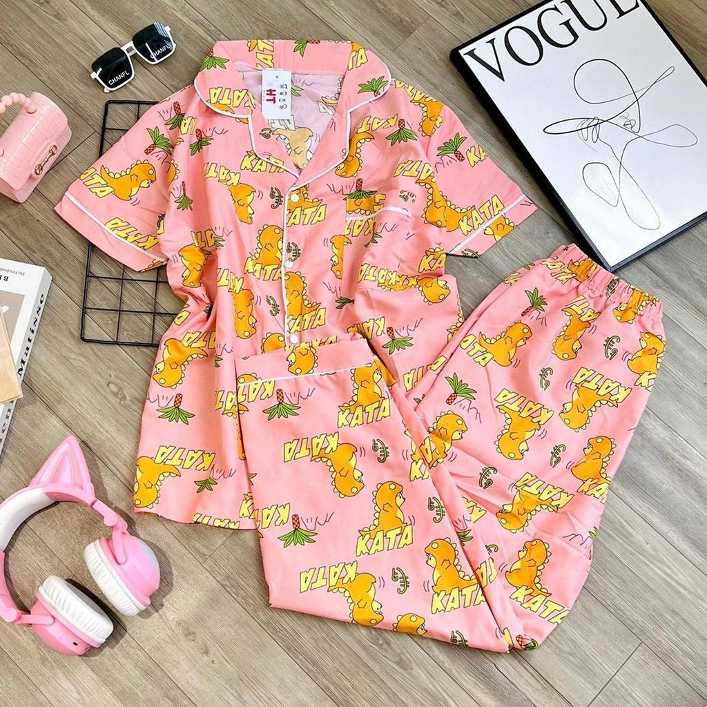 HT Adult Terno Polo and Pajama set Loungewear Sleepwear Set