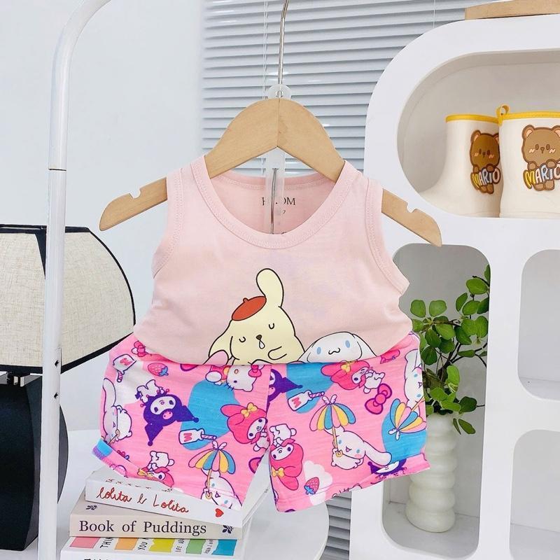 Cotton Terno Sando and Shorts set for 1-5 years old