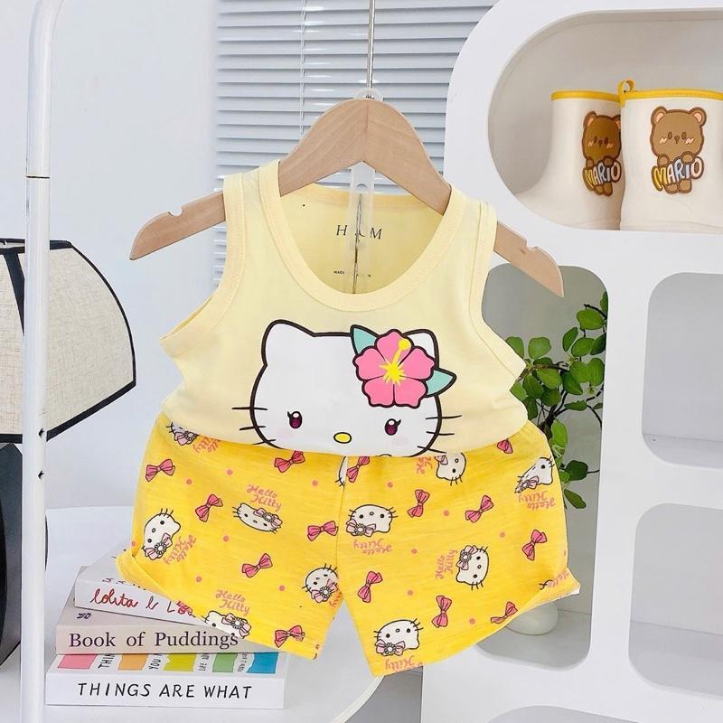 Cotton Terno Sando and Shorts set for 1-5 years old