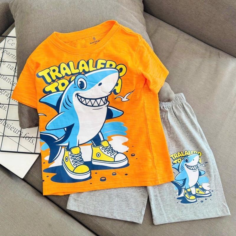 Premium Cotton terno character Tshirt and shorts set 1-10 Years Old